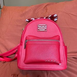 Minnie Mouse Loungelfy Mini Backpack w/Sequin Bow